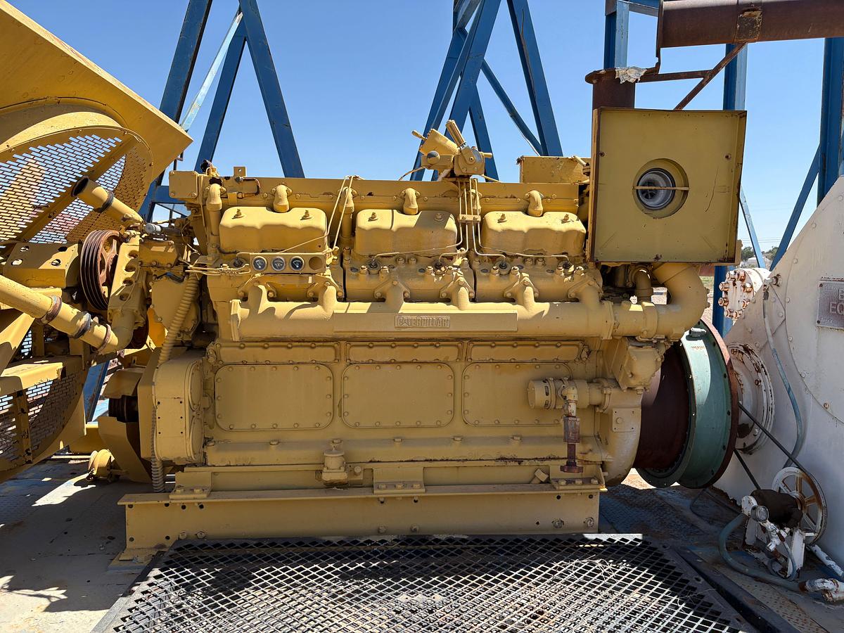 Used Gardner Denver pz9 triplex mud pump, mtd on 35’ x 12’ skid