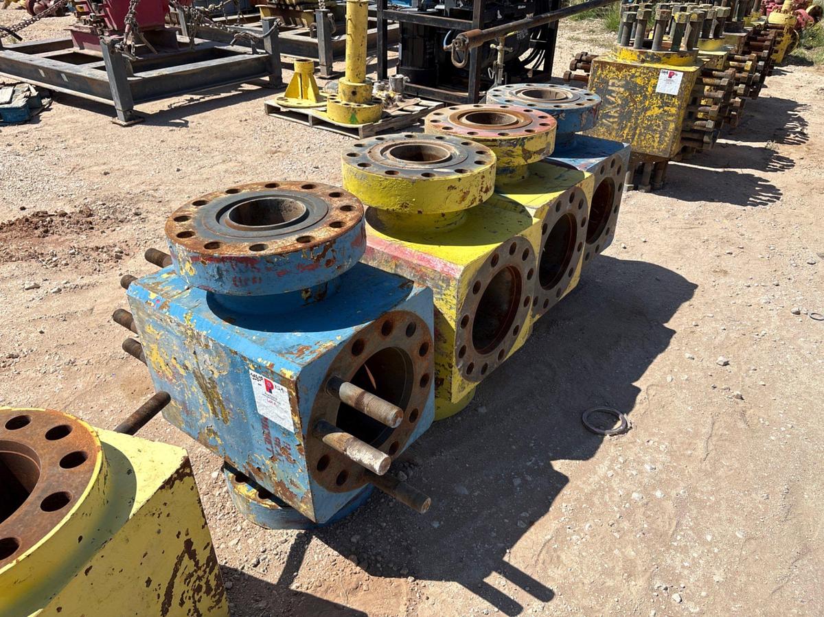 Used (4) 7-1/16” 10K frac valve bodies