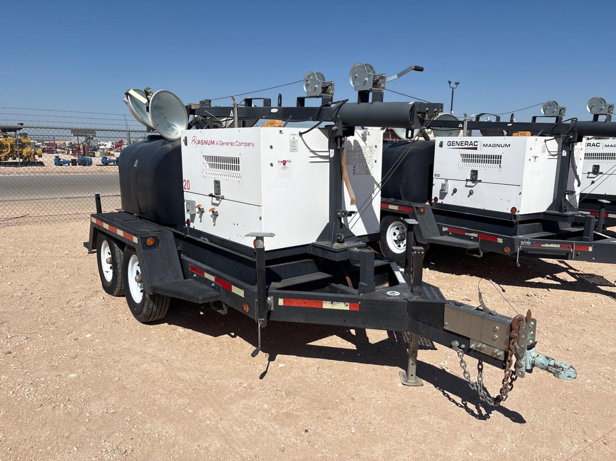 Used 2015 MAGNUM TRAILERS MLT4200 20KW T/A LIGHT TOWER COMBO TRAILER