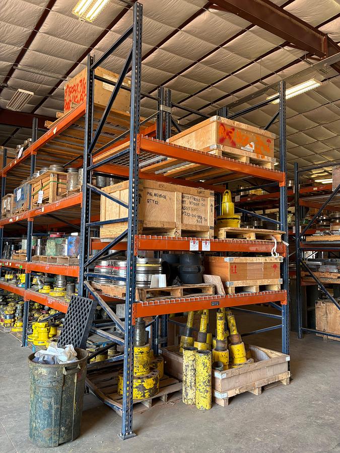 Used 8.5’ x 4’ x 14’ pallet rack shelving