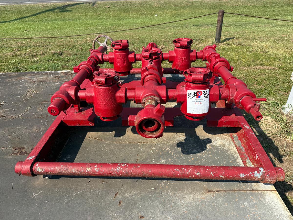 Used 2” FIG 1502 15K WP PLUG VALVE MANIFOLD