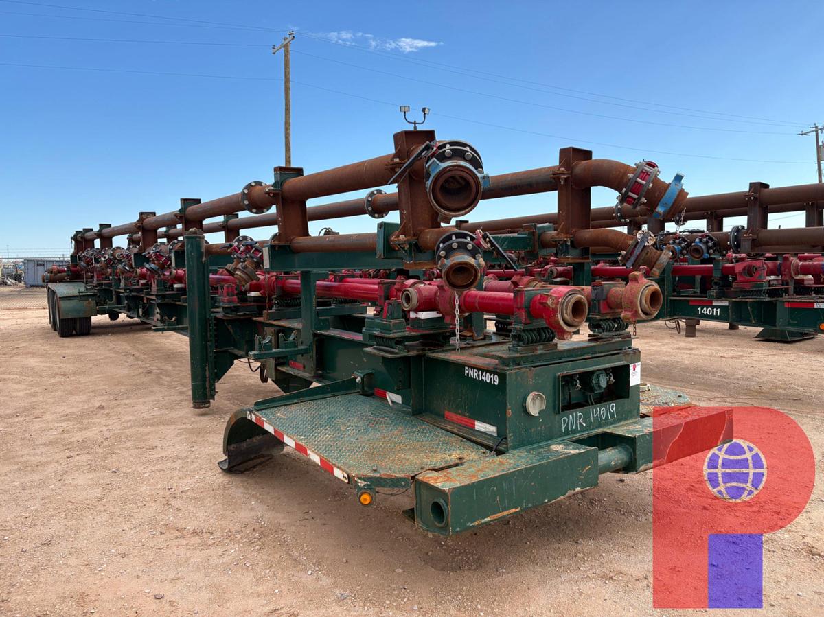 Used 2016 ASTEC UNDERGROUND 53’ T/A 12-ARM FRAC MISSLE/MANIFOLD TRAILER