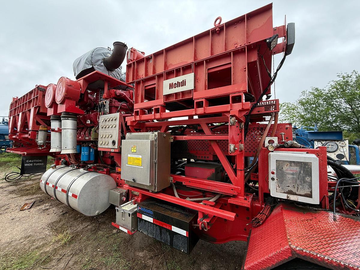 Used 2014 MTU 12V4000 2250-HP W/ ALLISON TRANS. (NO PUMP) MTD ON 3-AXLE FRAC PUMP TRAILER