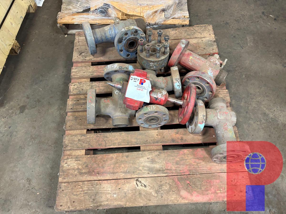 Used (1) 3” 1502!CHOKE VALVE W/ (5) 1” 90° FLANGED FITTINGS
