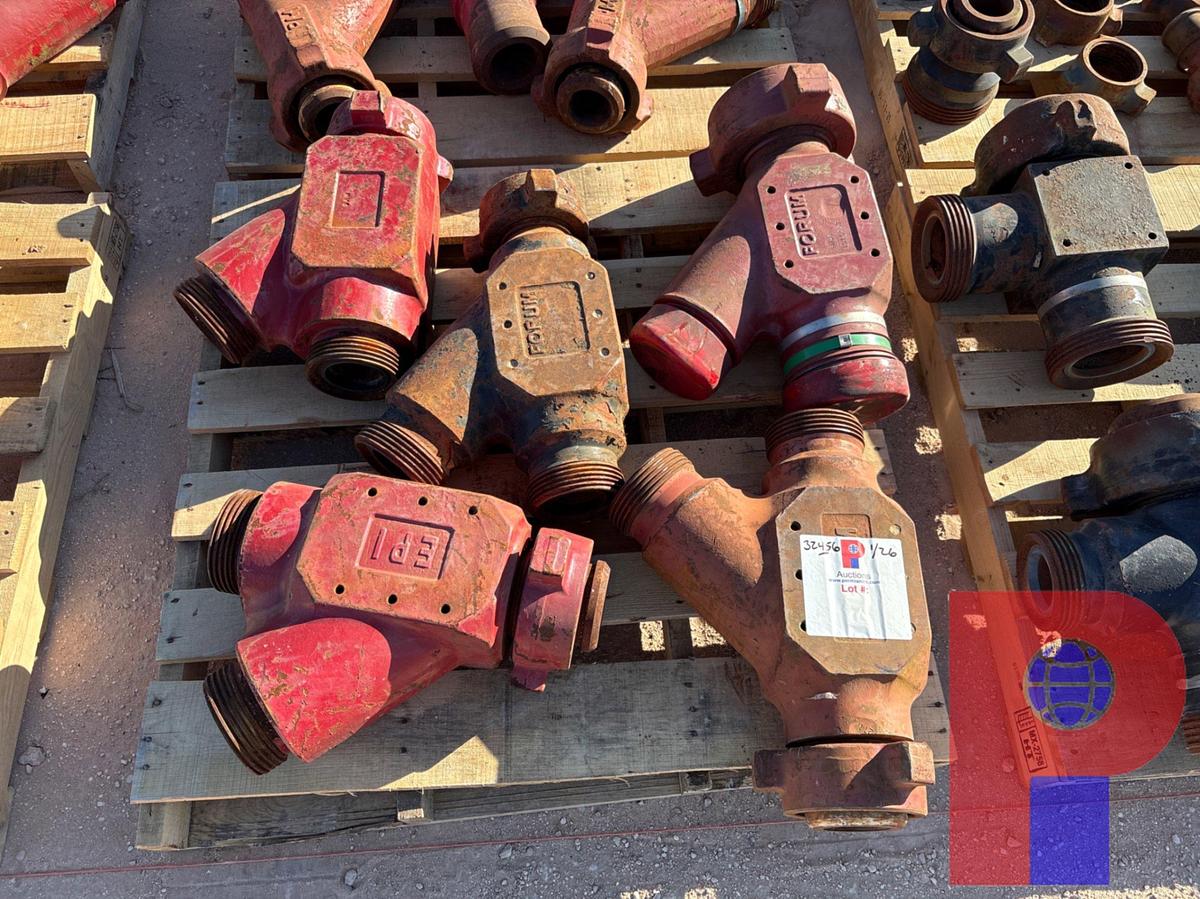 Used (5) FORUM 3” 1502 “Y” FITTINGS