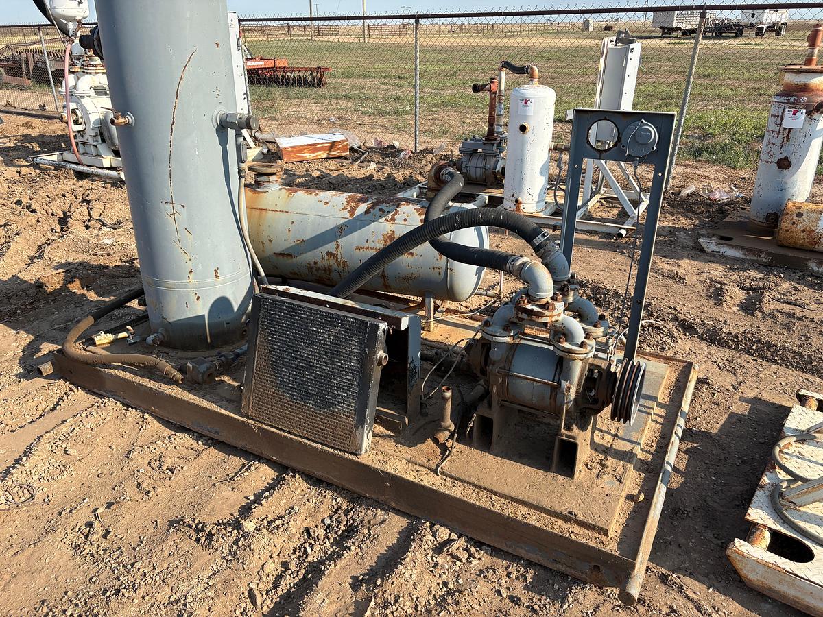 Used (3) skidded air compressor units, incomplete
