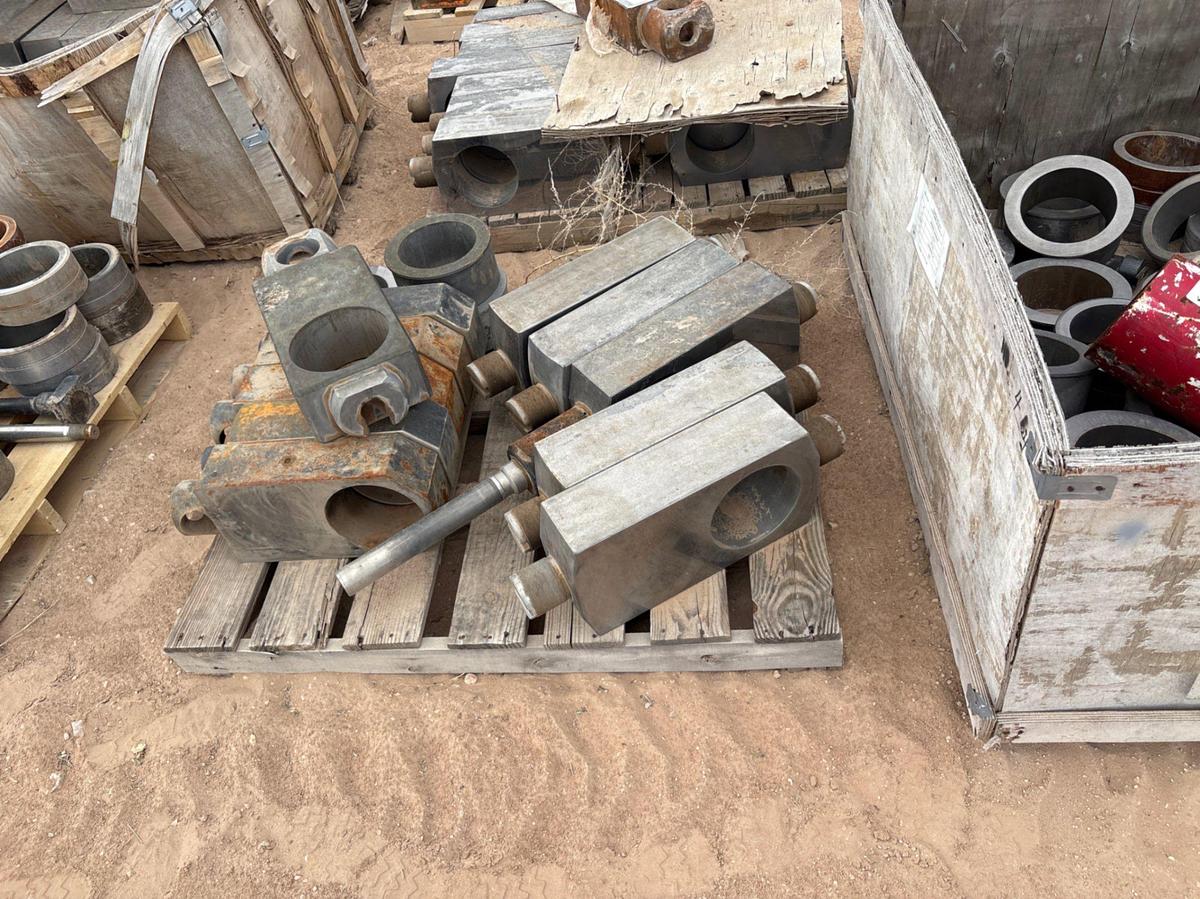 Used (5 pallets) assorted valve seats & (11) 7-1/16” valve gates