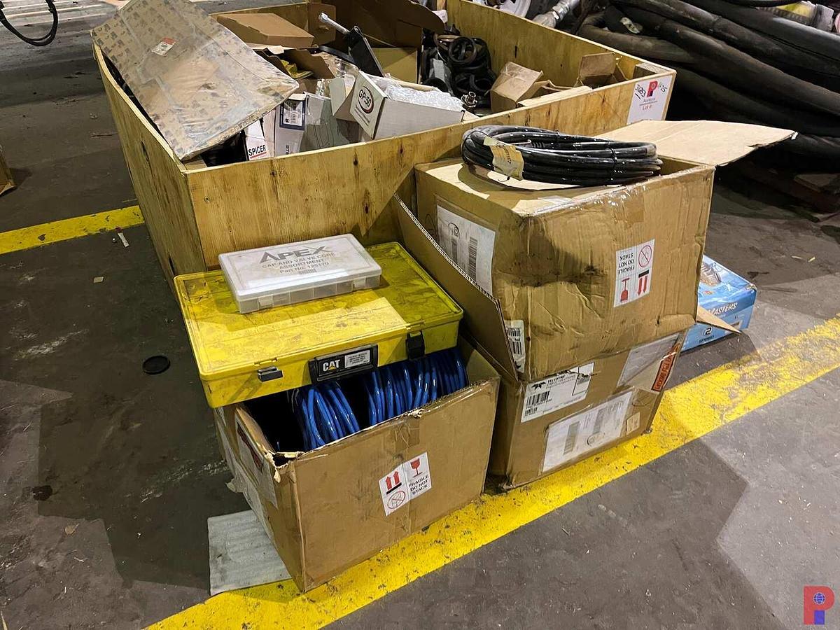 Used (2) CRATES W/ TRUCK PARTS, COIL TUBING RELATED PARTS & SUPPLIES