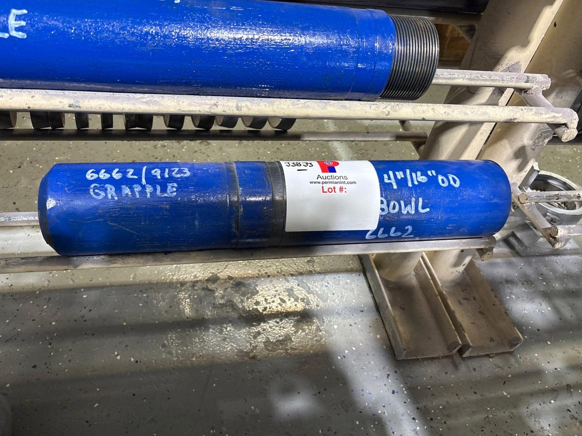 Used 4-11/16”od gr6662 overshot bowl & top sub