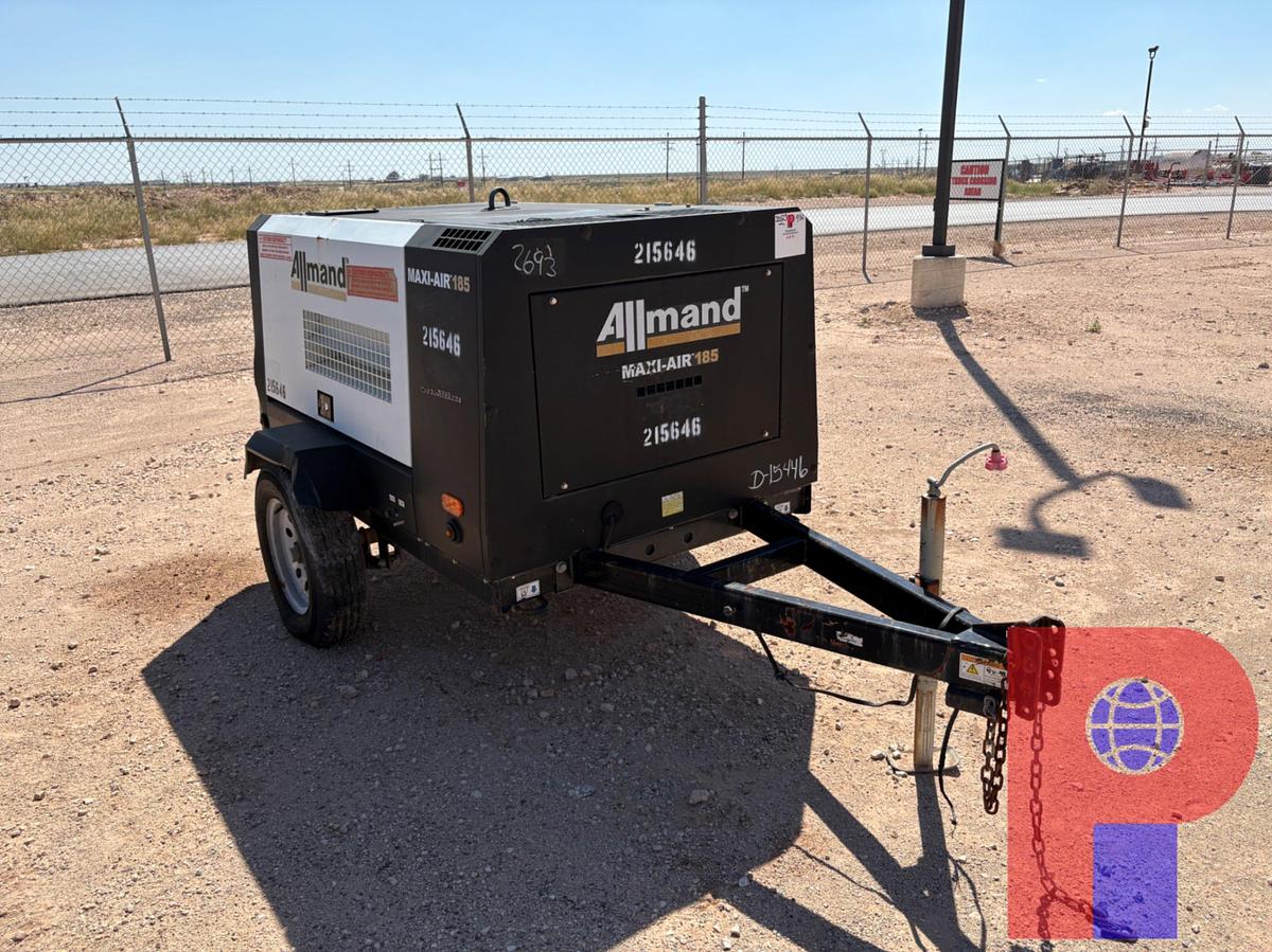 Used 2019 ALLMAND BROTHERS MAXI-AIR185 S/A BUMPER PULL TOWABLE AIR COMPRESSOR