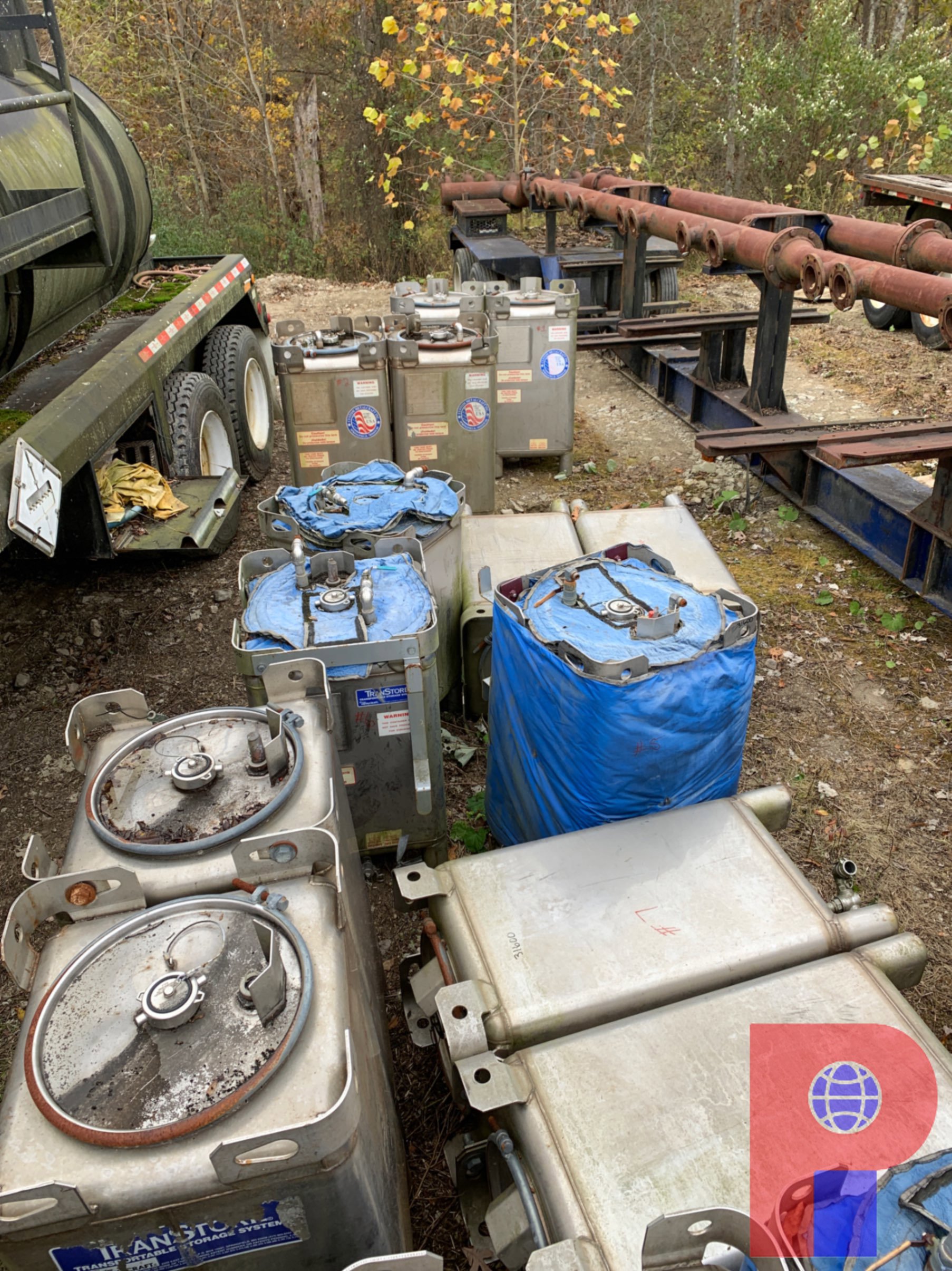 Used (13) METALCRAFT 100 GALLON STAINLESS STEEL CONTAINERS