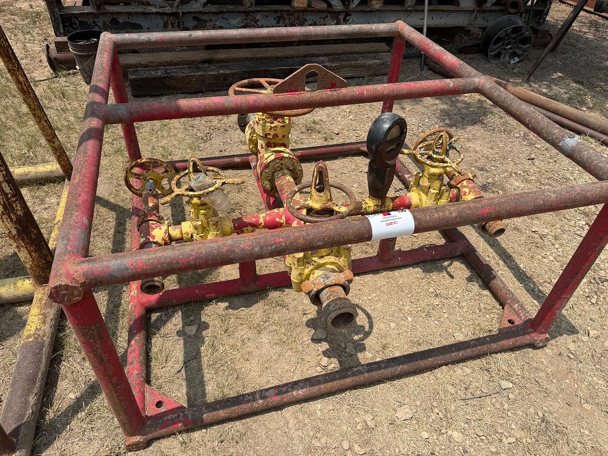 Used (4) 3K WP GATE VALVE & CHOKE MANIFOLD