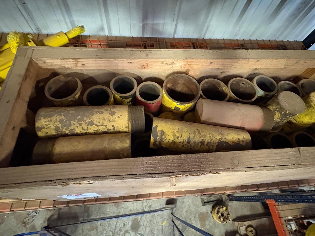 Used 3” 10K hydraulic gate valve & box of valve stem protectors