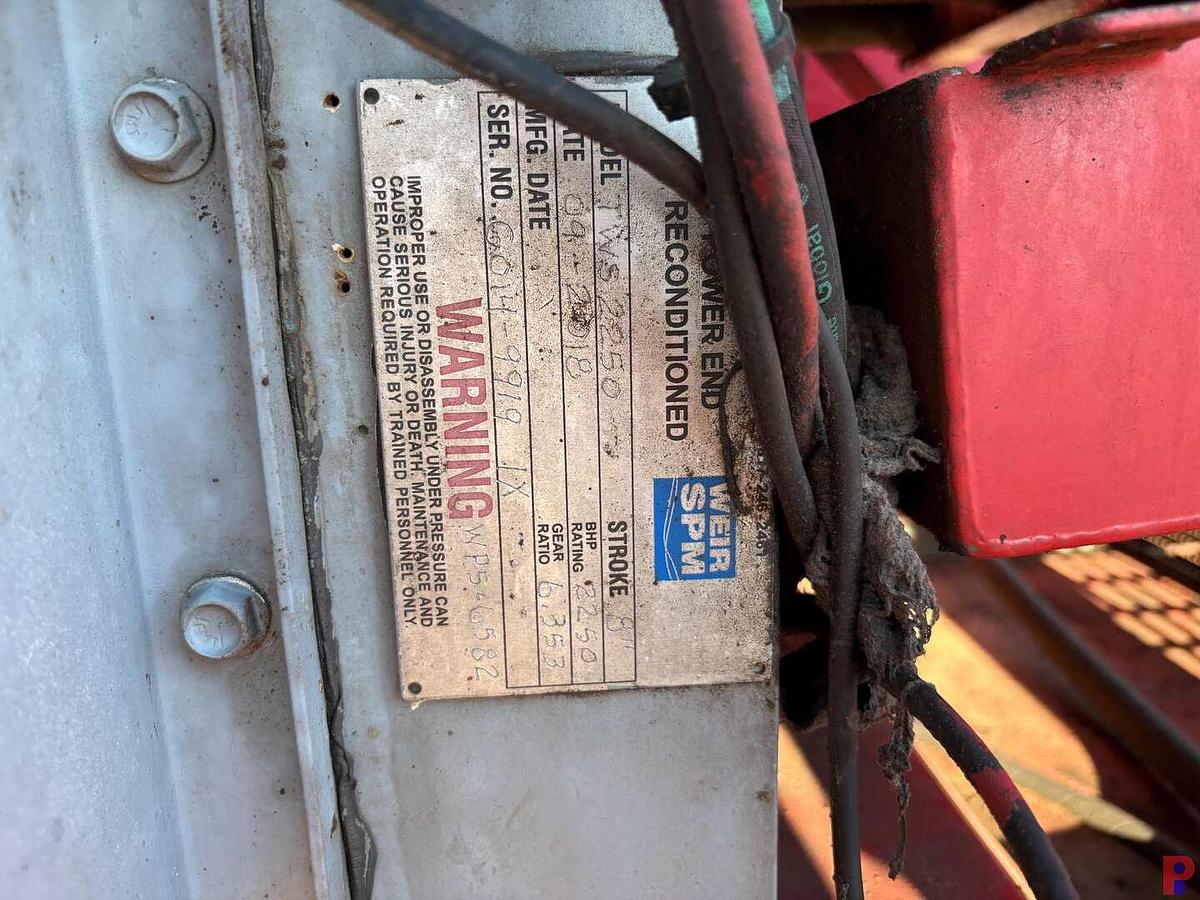 Used 2011 BLACKSTONE TRAILER MFG 3-AXLE FRAC PUMP TRAILER