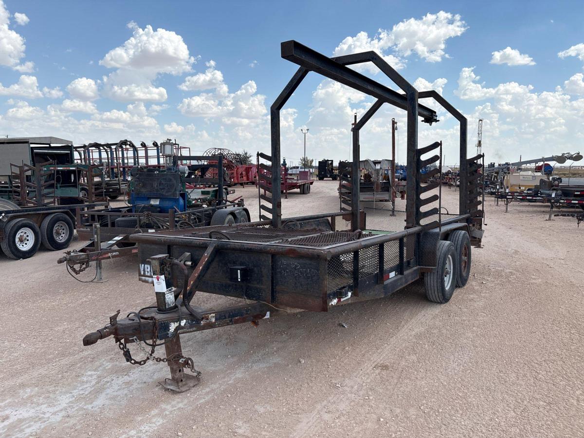 Used 18’ x 7’ t/a bumper pull monorail trailer