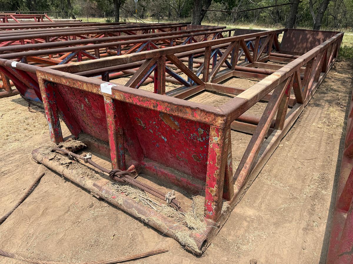 Used 40’L x 8’W x 3’H SKIDDED PIPE TUB