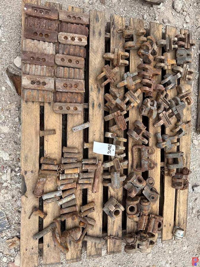 Used PALLET OF ASSORTED AOT TYPE SAFETY CLAMP PARTS
