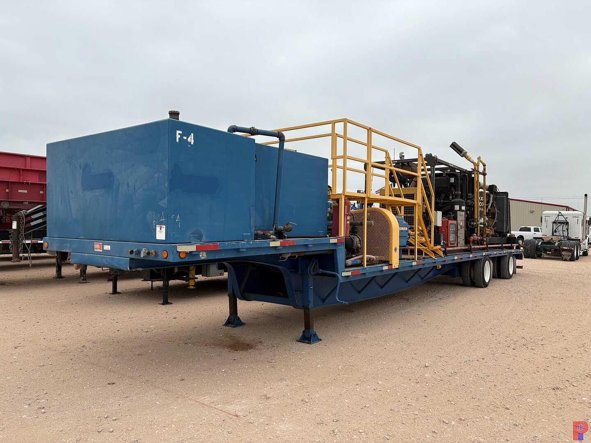 Used AIR FOAM UNIT MTD ON 2008 JET DROP DECK, SPREAD AXLE TRAILER VIN 5JND553248H001069
