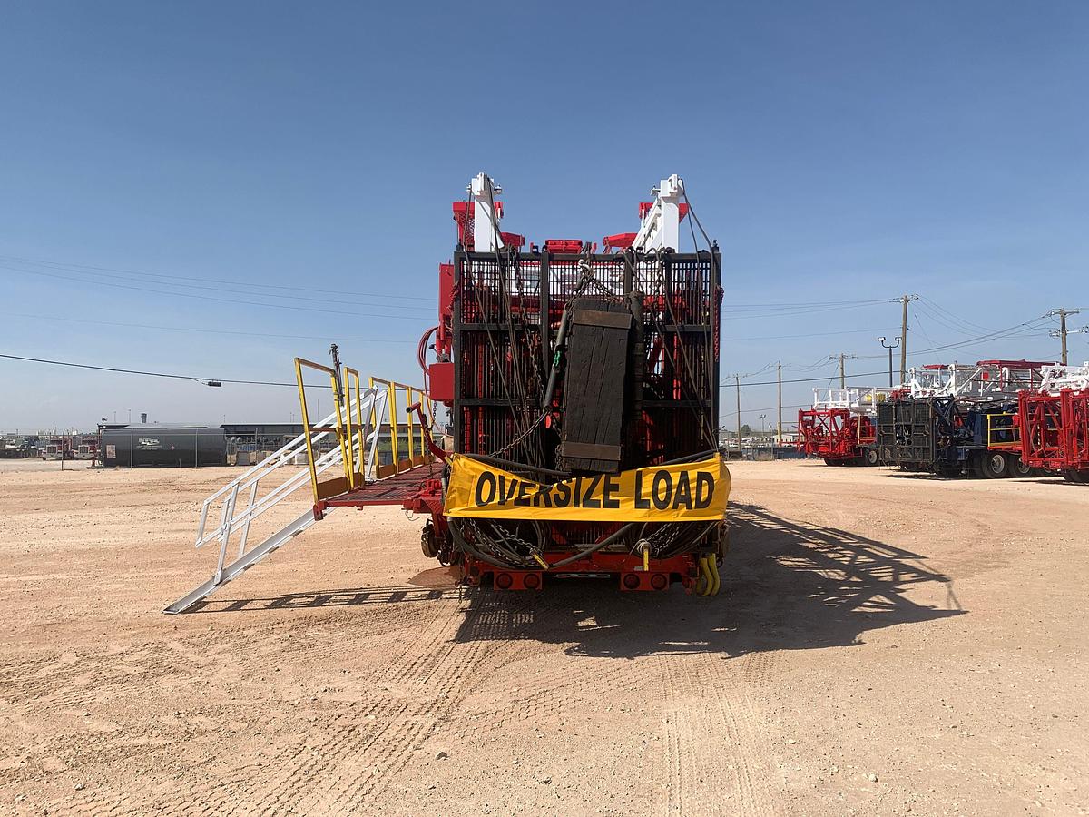 Used 2012 EAGLE 5-AXLE WELL SERVICE RIG 104'x300k MAST (2022 Cat IV, FULLY TOOLED WITH CERTIFICATION PAPERWORK, FEILD READY)