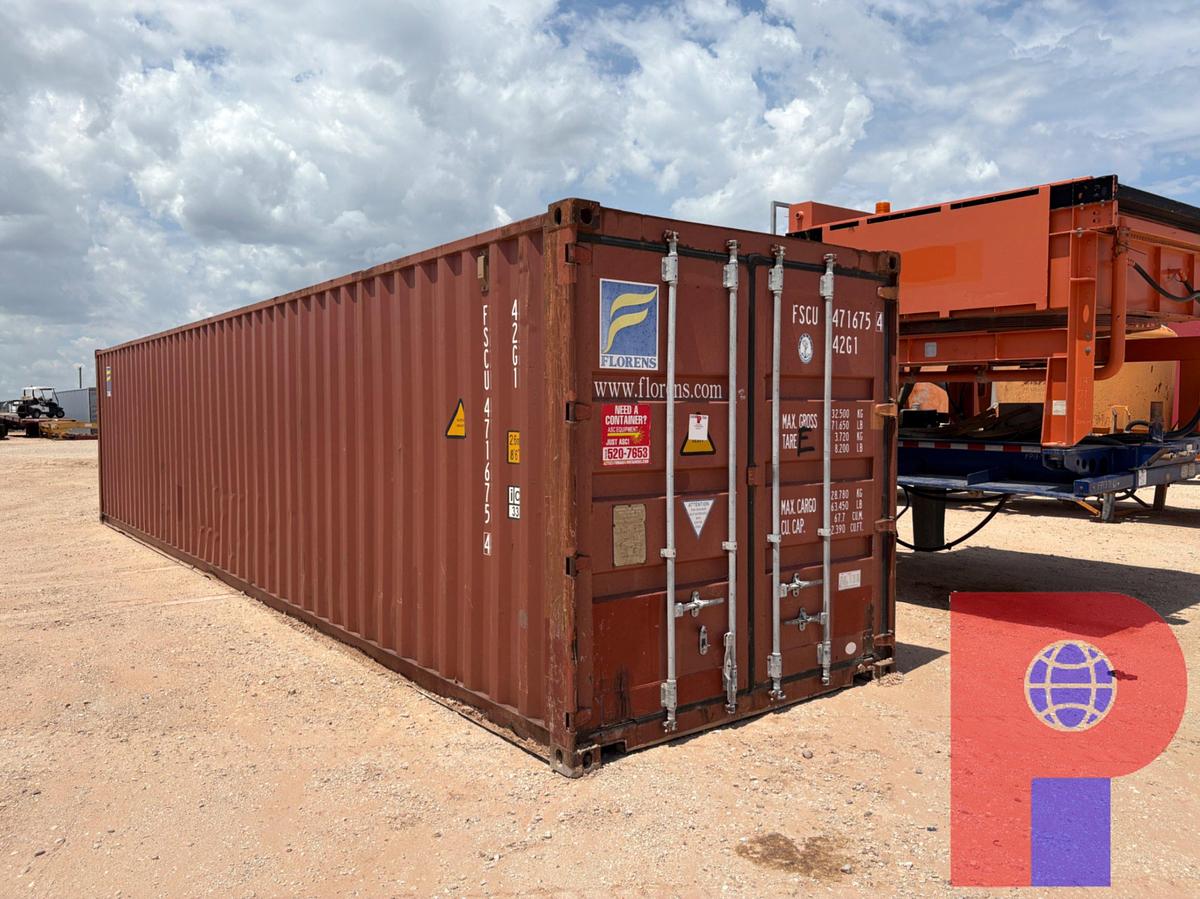 Used 40’ X 8’ X 8’6” SINGLE DOOR SEA CONTAINER
