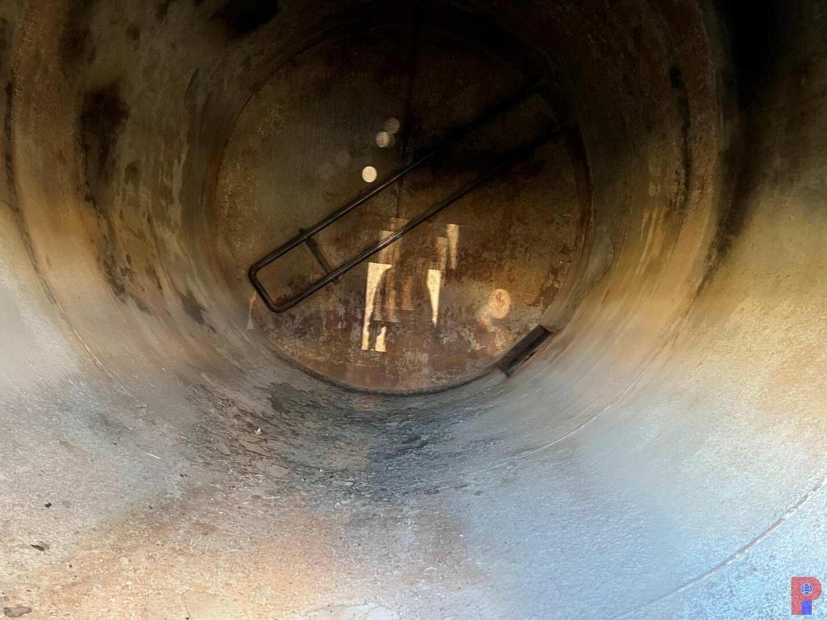 Used SKIDDED 12’DIAMETER X 20’H 400BBL VERTICAL STORAGE TANK