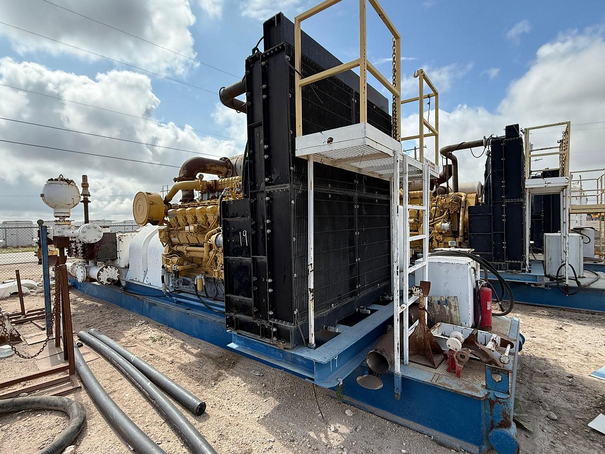 Used 2011 GARDNER DENVER PZ11 TRIPLEX DRILLING MUD PUMP P/B CATERPILLAR 3512, SKIDDED