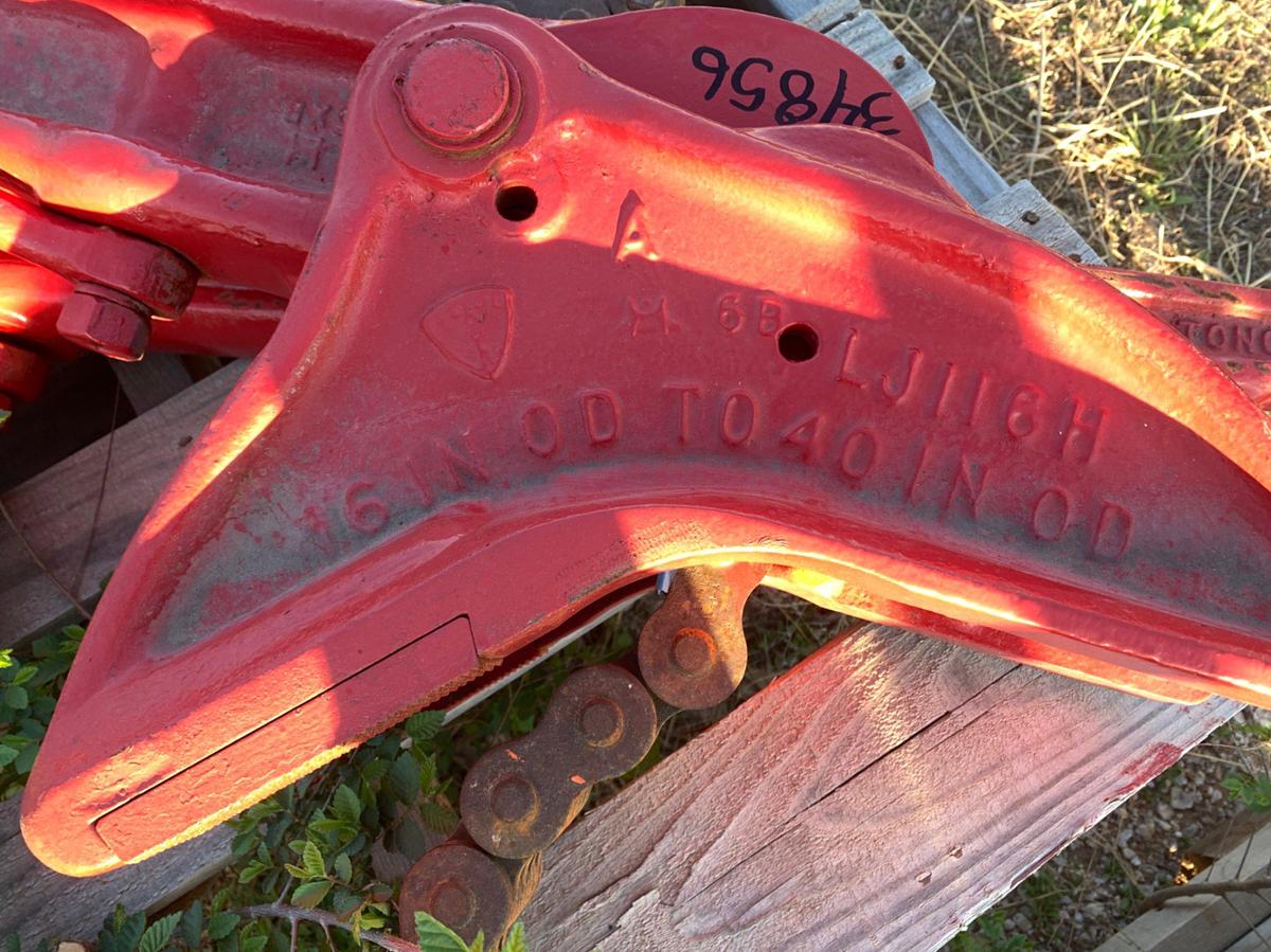 Used Petol 16” OD to 40” OD Heavy Manual Bull Tongs