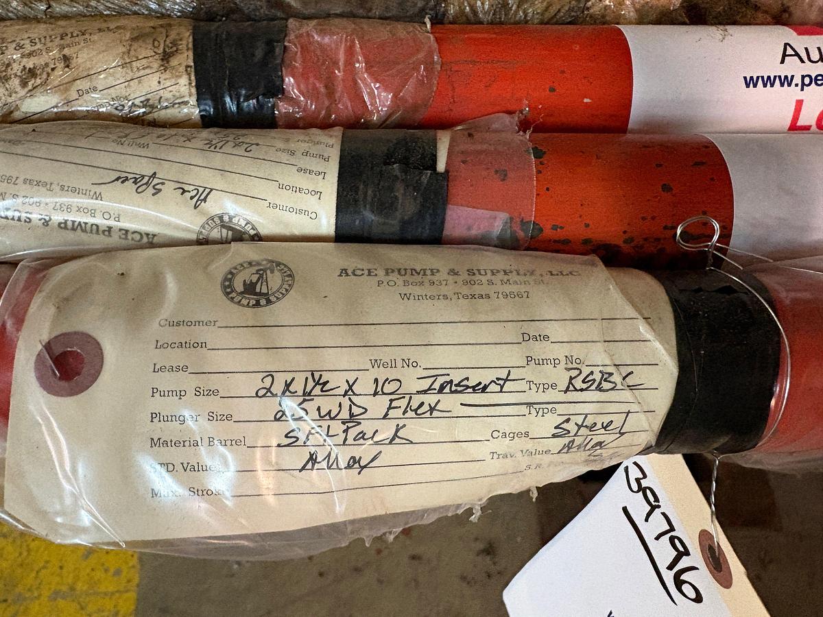 Used 2” x 1-1/2” x 10’ 25WD flexrite ring, CS parts rod