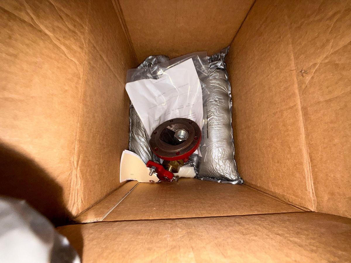 Used SECTION OF (10+) KIMRAY MOTOR VALVES, TRUNIONS, & REPAIR KITS, WSI HEAVY WALL TEES, BAIRD 125 PSI RELIEF VALVES, & RELATED
