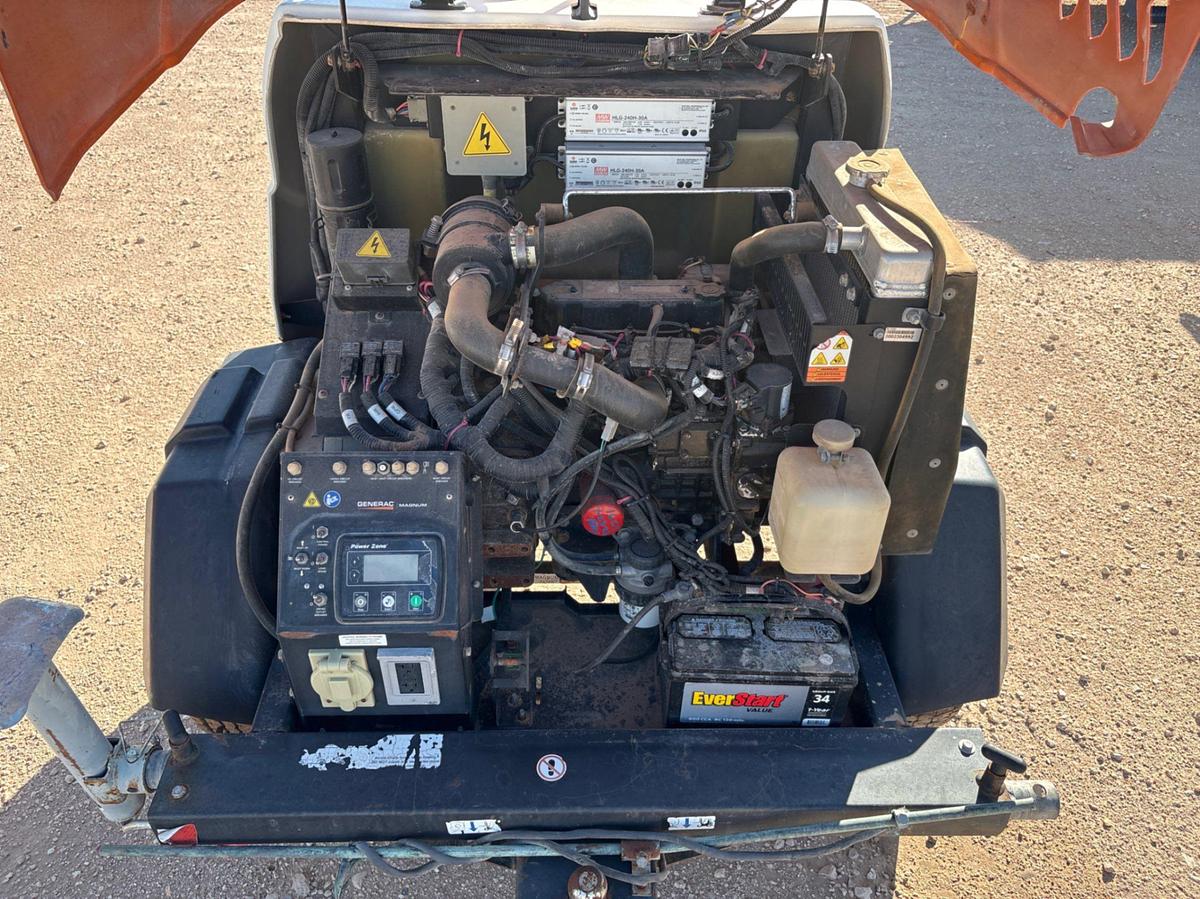 Used 2017 GENERAC MOBILE PRODUCTS MLT6SMDS 6KW S/A BUMPER PULL LIGHT TOWER