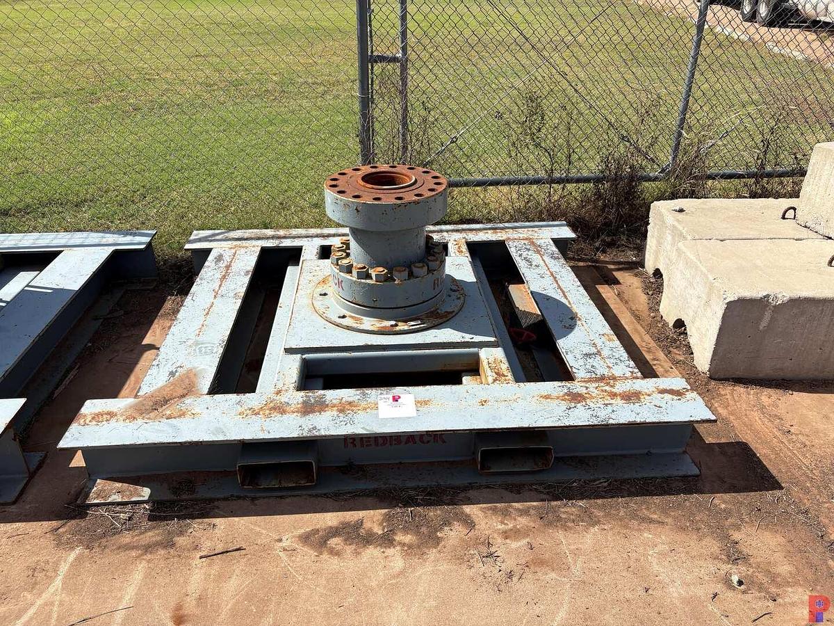 Used 7’ X 6’ FRAC TREE TRANSPORT SKID W/ FORKLIFT POCKETS