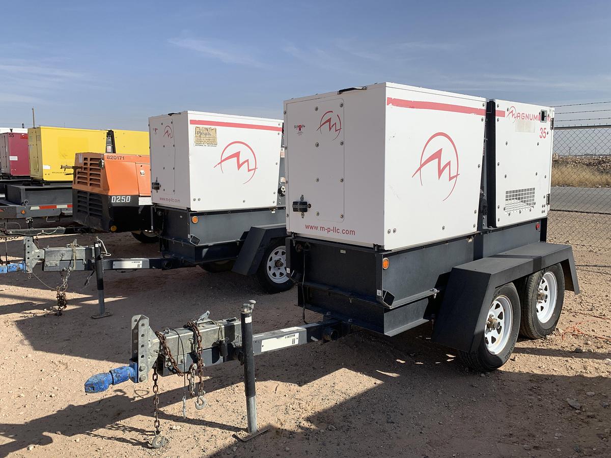 Used 2013 MAGNUM TRAILERS MMG35 T/A BUMPER PULL 25KW GENERATOR