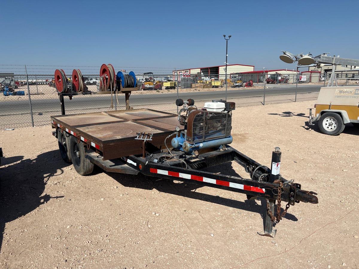 Used 2018 SAGE OIL VAC 12’ X 88” T/A BUMPER PULL LUBE TRAILER