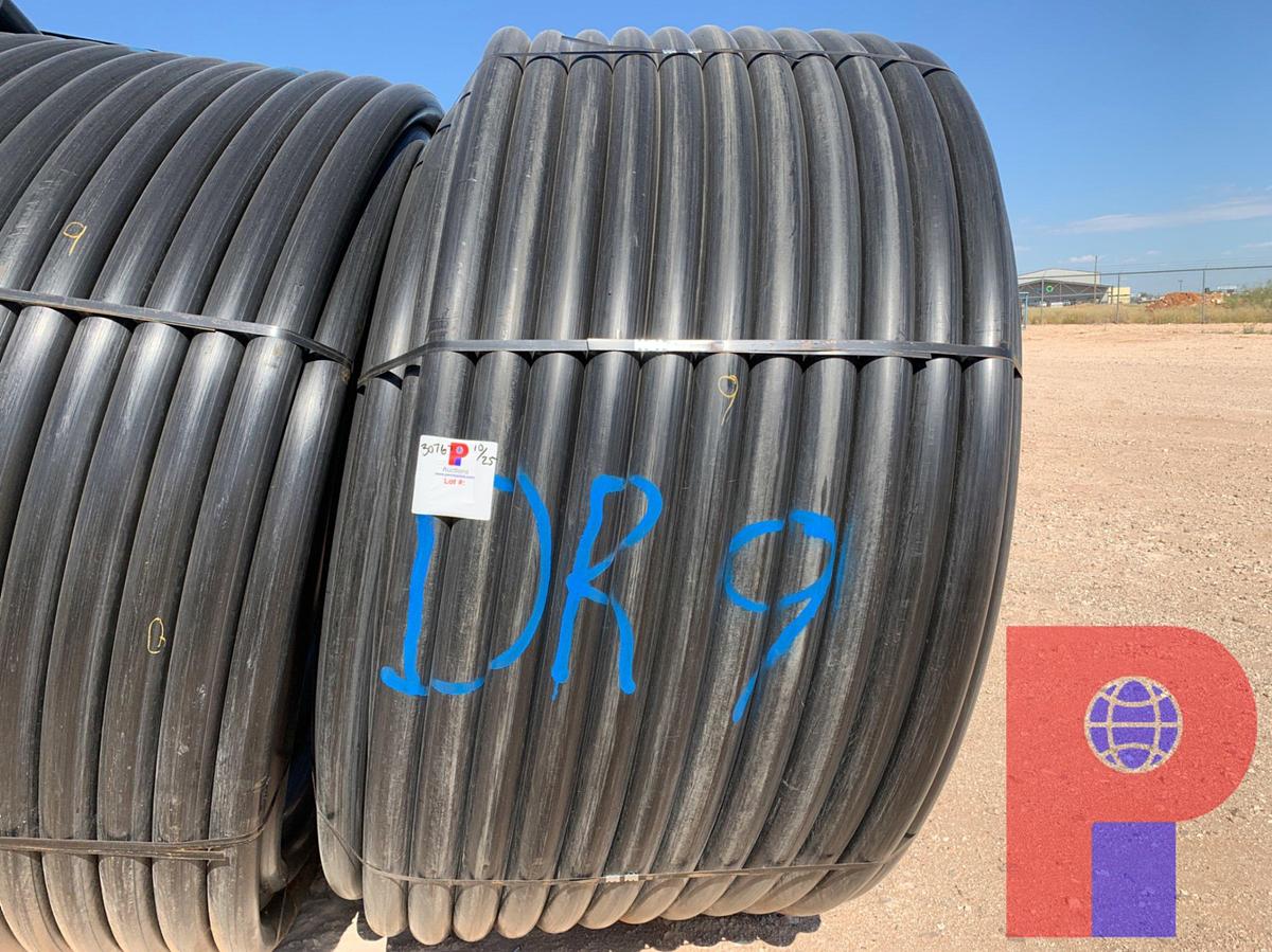 Used 1,000 FOOT ROLL OF 3” IPS DR9 POLLY PIPE