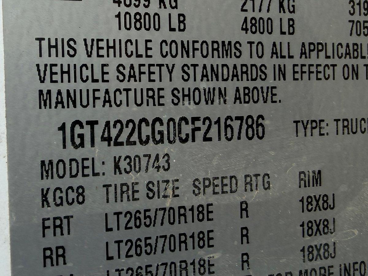Used 2012 GMC Sierra 3500HD 4x4 Crew Cab pickup (inop)