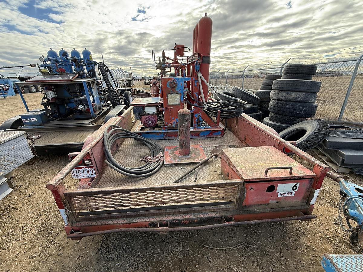 Used 2007 HMDE 12’ T/A 2-STATION BUMPER PULL ACCUMULATOR TRAILER