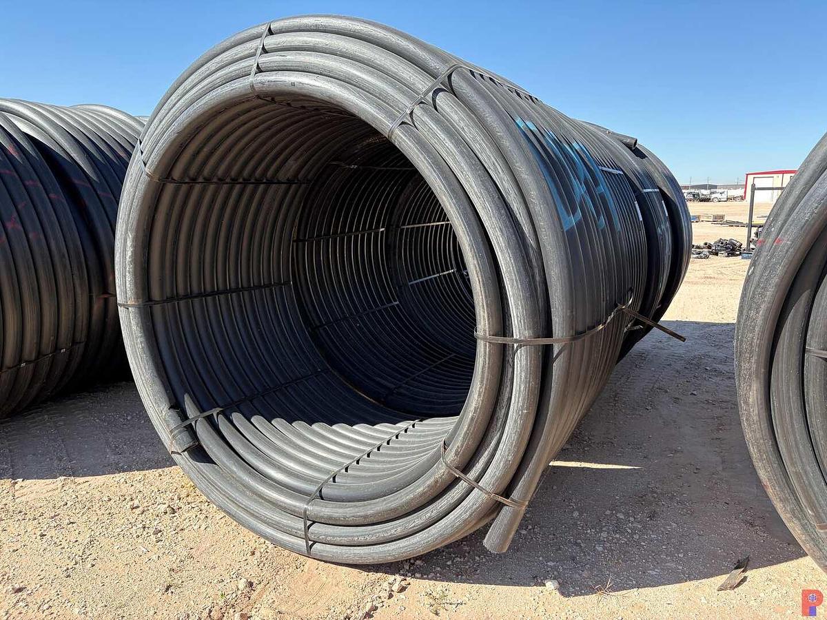 Used 1,000 FOOT ROLL OF 3” IPS DR9 POLY PIPE