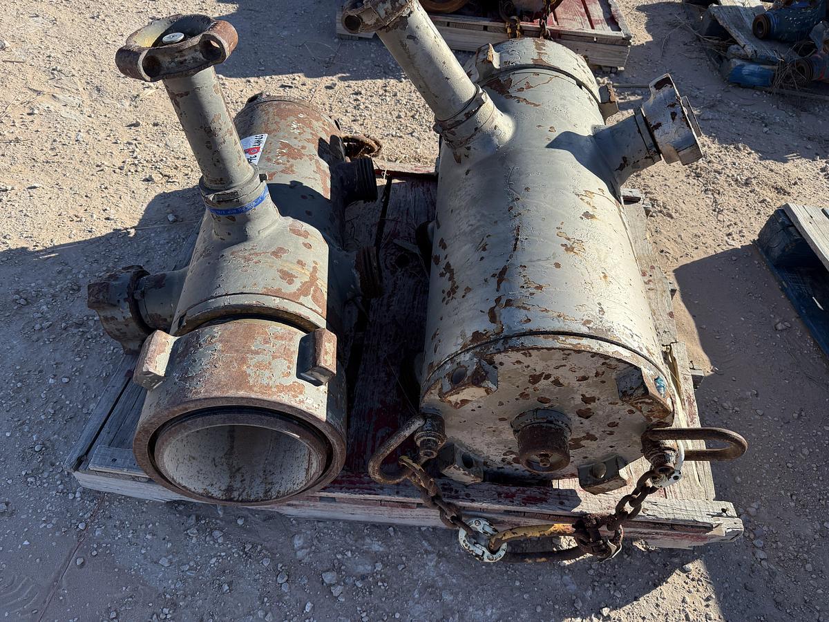 Used (2) MULTI-SIZE SINGLE PLUG CEMENT HEADS