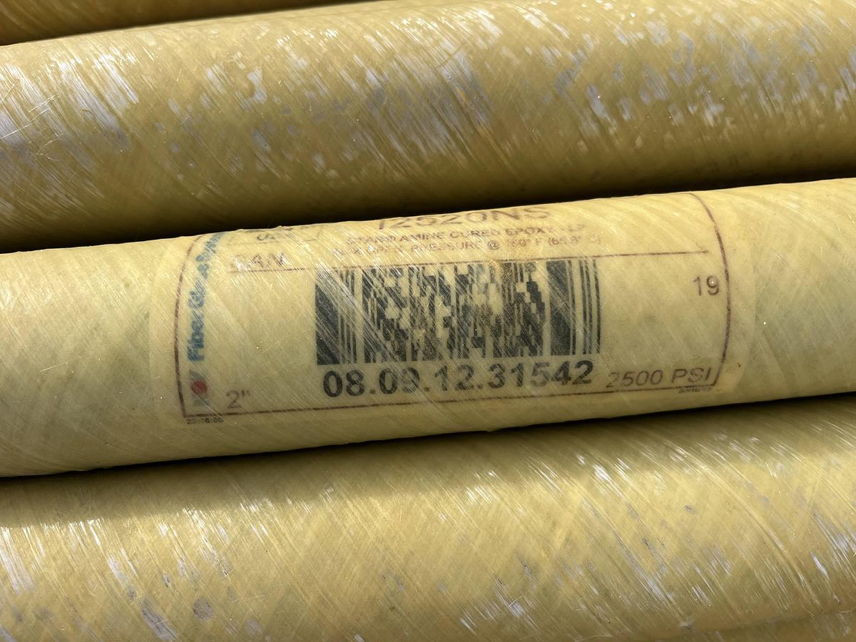 Used (750 FT.) 25 JTS. OF UNUSED NOV STAR AMINE 2" FIBERGLASS PIPE