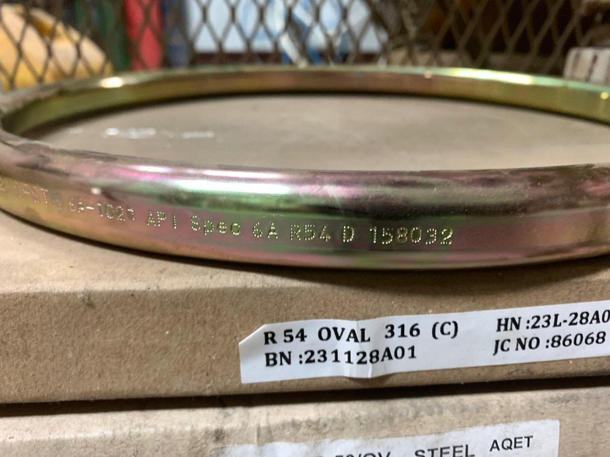 Used (36) R54 Oval Flange Gaskets