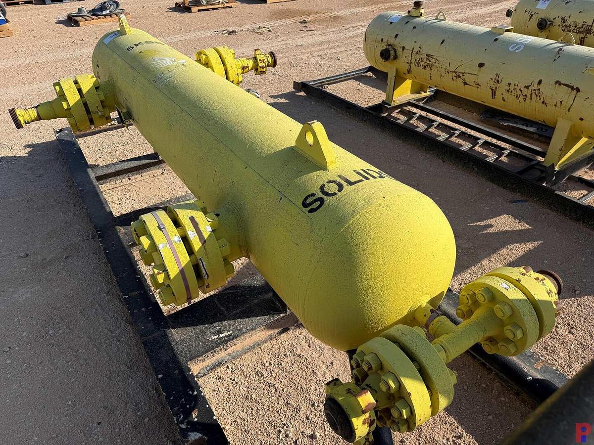 Used SURFACE EQUIPMENT CORP 24" X 12' 5K PSI 3" INLET & OUTLET, VERTICAL SAND SEPARATOR