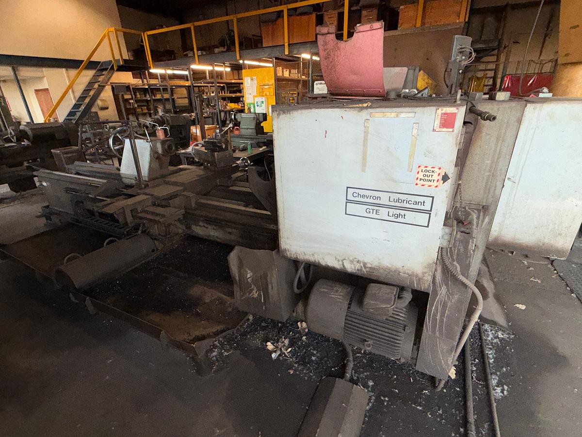 Used KURAKI LC 12-30 156”x24” TABLE HORIZONTAL MACHINE LATHE