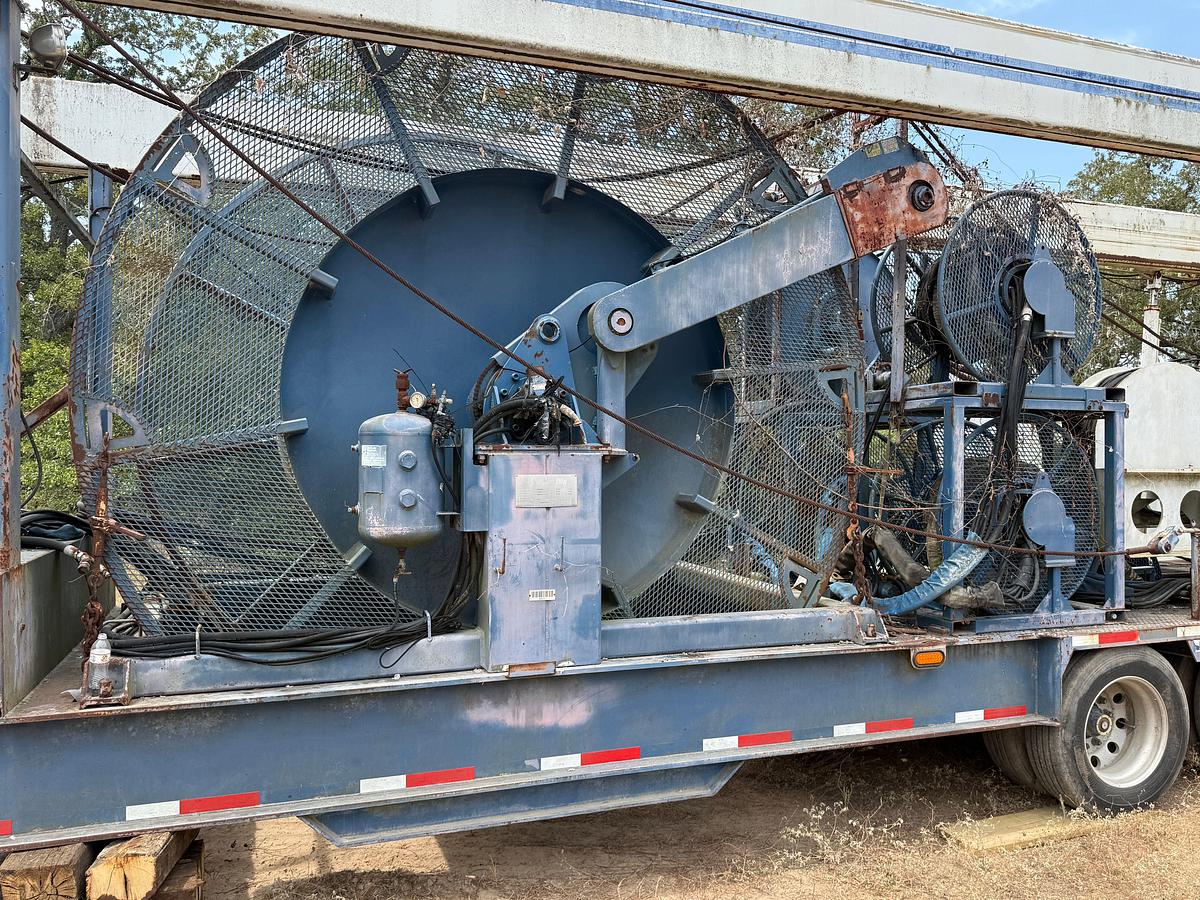 Used 2003 HYDRA RIG MOD:CE027556 4-AXLE COILED TUBING TRAILER