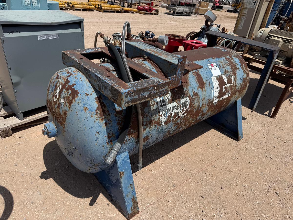 Used (2) STEEL AIR TANKS (1) 220 GAL & (1) 240 GAL