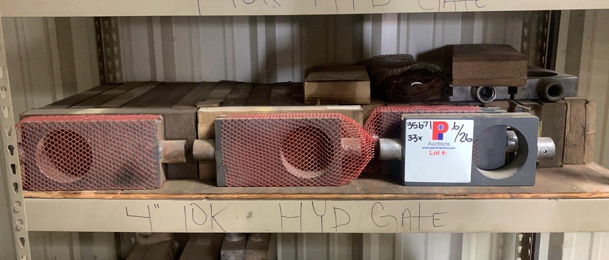 Used (33) 4” 10k Valve Gates