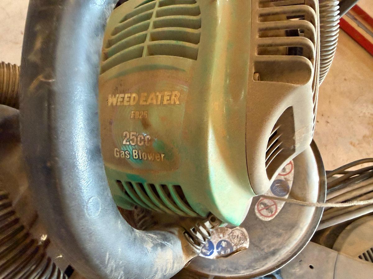 Used (3) SHOP-VAC TYPE VACUUMS & WEED EATER 25cc GAS BLOWER