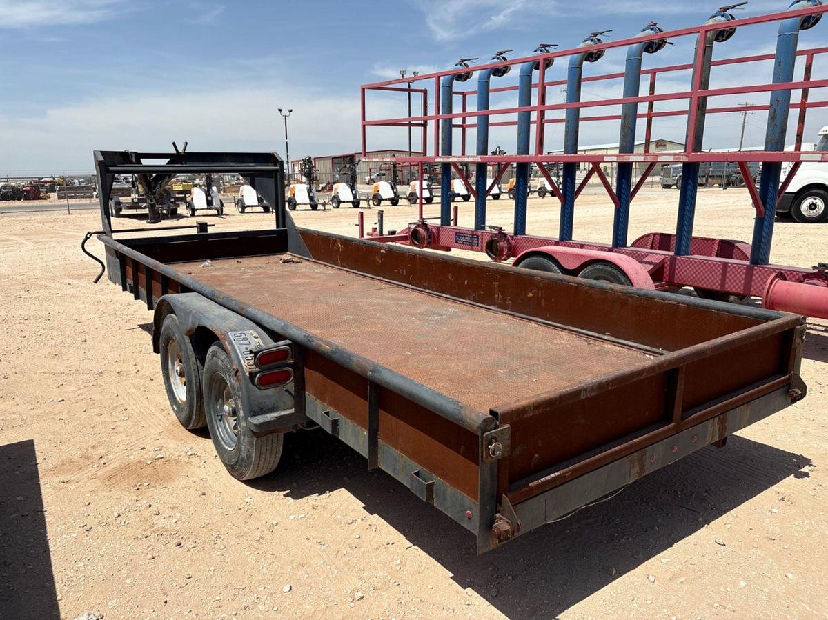 Used SHOPBUILT 20’ x 7’ t/a gooseneck trailer