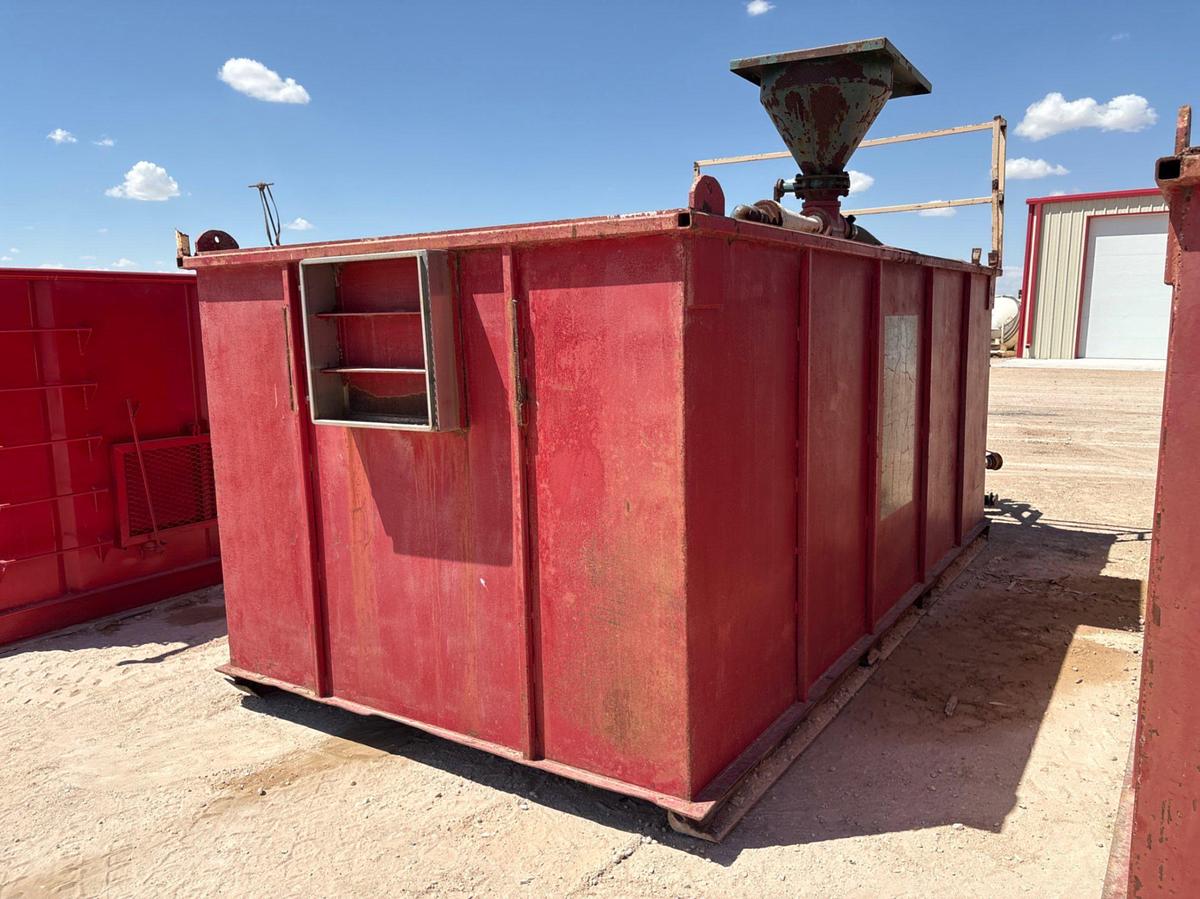 Used 16’ x 92” x 6’ open top mixing tank