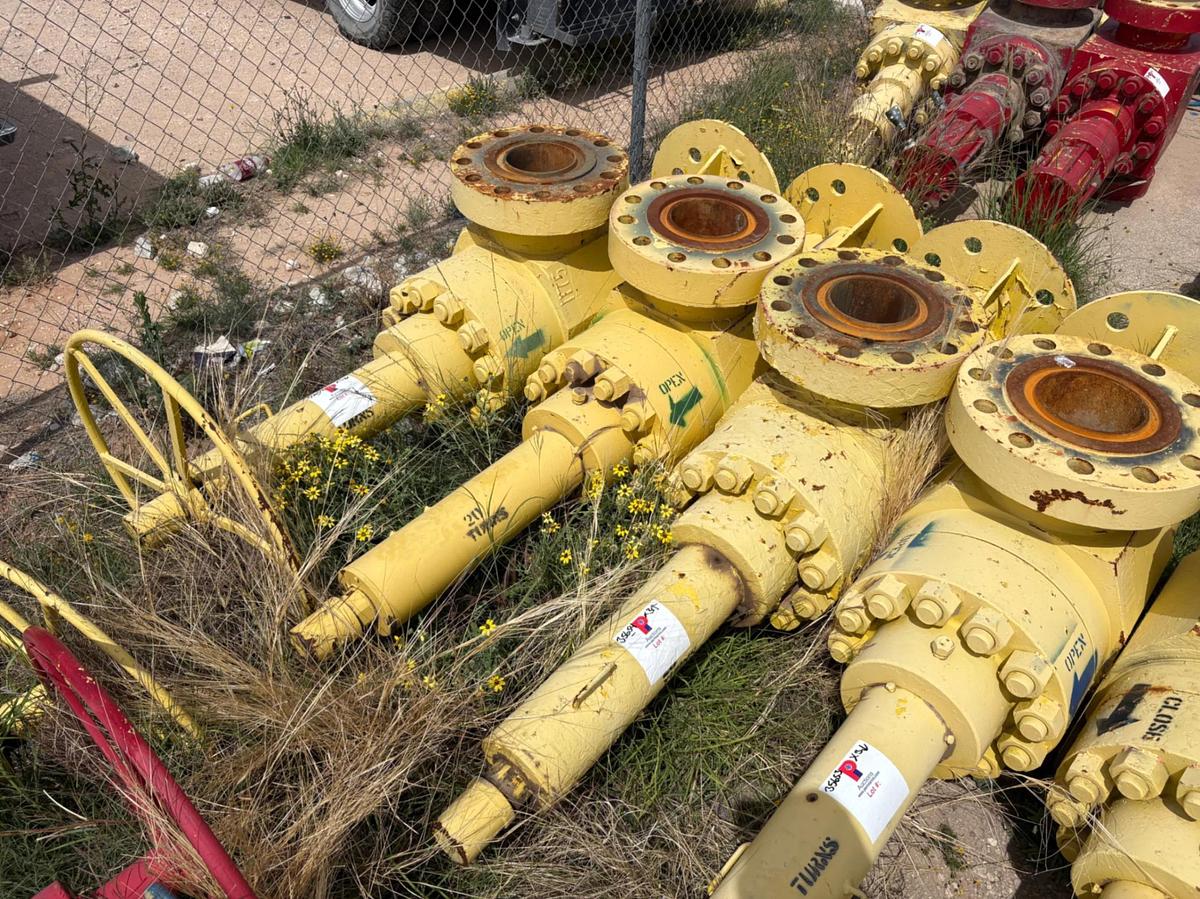 Used (3x$) (3) 7-1/16” frac valves