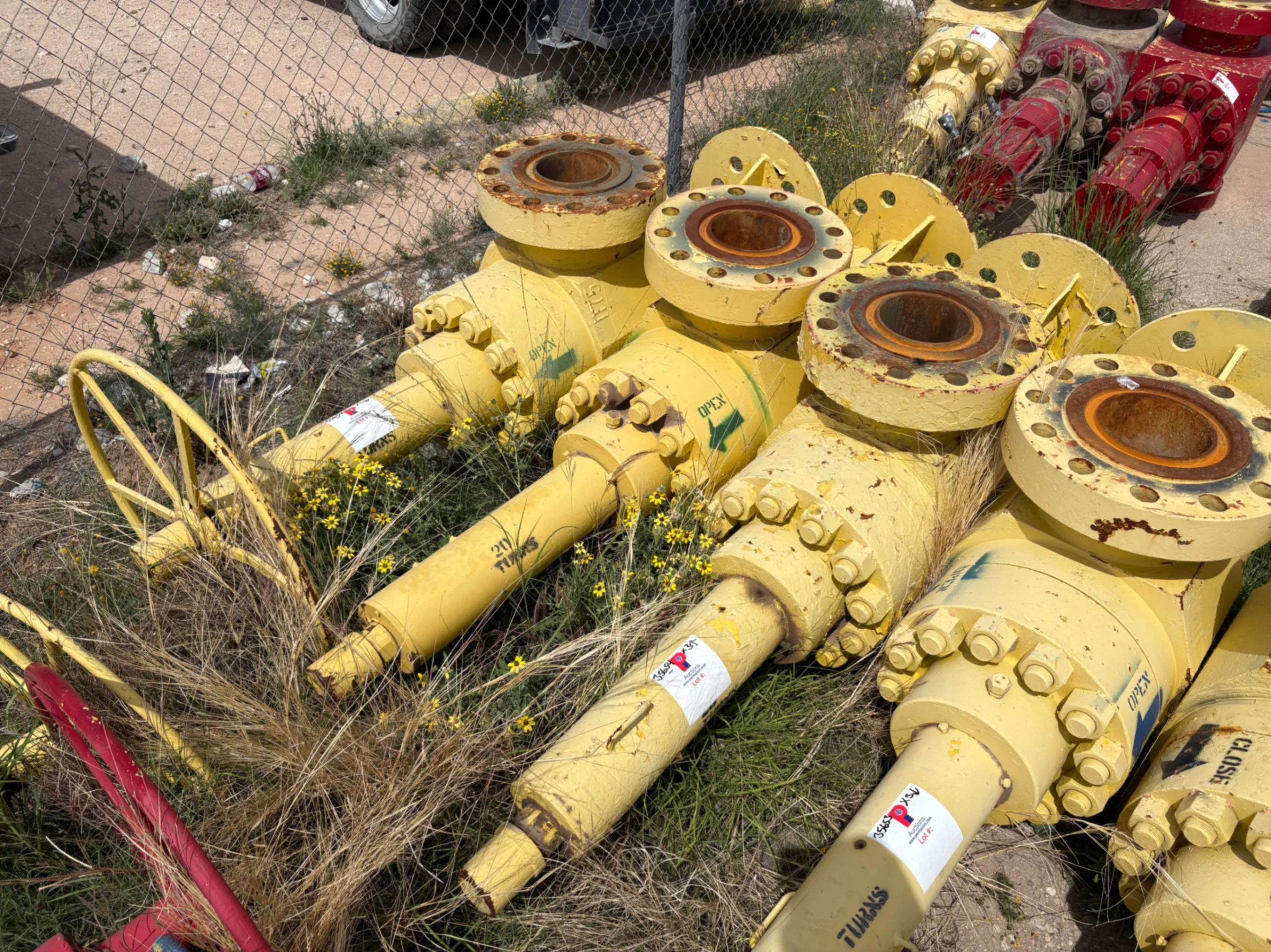 Used (3x$) (3) 7-1/16” frac valves